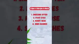 5 Signs of Allergies to Watch - Health Hypes