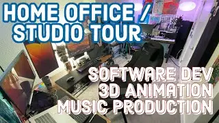 Home Office / Studio Tour Jan-2023 (Software Dev, 3D Animation, Music Production)
