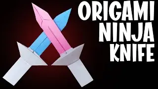 Easy Origami Ninja Knife | DIY Paper Sword | Cool Paper Weapon Craft