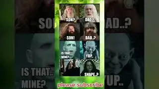 HP x LOTR Family Reunion Gone Wrong 😂 | Dumbledore's Dad is WHO?!#funnymemes #harrypotter #meme