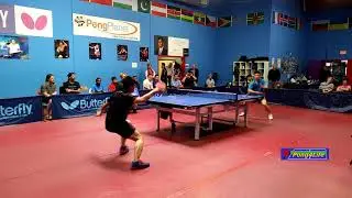Wang Shaobo (2566) vs William Bai (2525) - Open Singles Semi-Final at 2019 PongPlanet Open