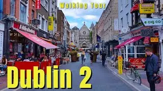 Dublin 2 Virtual Walk [4K] Molly Malone | Grafton Street | Anne Street | Stephen Green Shopping