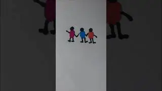 Making Unity Symbol❤! #shorts #unity #drawing #art #3dart