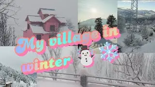 My village in winter ☃️❄️| thand sa bura hall | #snowfall #snowing #like subscribe please 🥺  🙏🙏