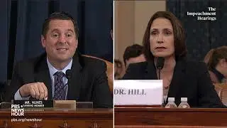 WATCH: Rep. Devin Nunes&rsquo; full questioning of Hill and Holmes | Trump's first impeachment hearings