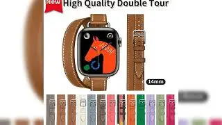 A must-have product!&nbsp;2025 New Double Tour Cow Leather Band For Apple Watch Ultra 2 Strap Series 10
