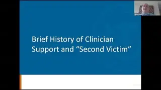 Brief history of clinician support and 
