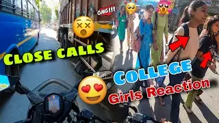 Hyper ride ktm rc 200 street traffic race 🥵|| close calls|| almost crash