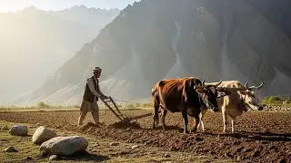 Village Life Baltistan | Traditional Wheat Cultivation Without Machines