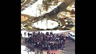 Students at Maple Grove High School in Minnesota just held an anti-ICE protest. #protest #shorts