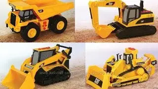 Строительные машинки из Америки CAT Caterpillar Toy State