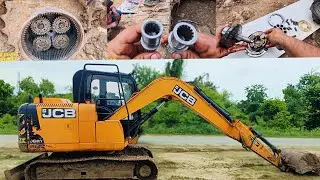 JCB JS81 Excavator Track Motor Shaft & Pinion Shaft Change | Repair Work.#viral 