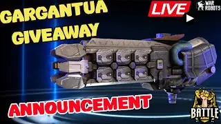 Gargantua Giveaway announcement With Battle Arm #Warrobots #Warrobot #wr