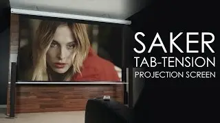 ♾️ Elite Screens Saker Tab-Tension Front Projection Screen