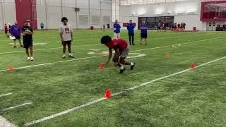 2025 West Des Moines (IA) Valley WR Zay Robinson at Iowa State 6/5 Prospect Camp