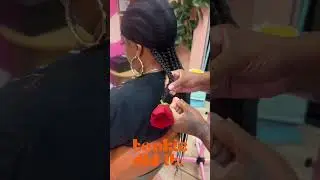 Add fresh rose to the braids🌹#tookiedidit #designbraids #feedinbraids #roses #fypシ