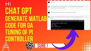 MATLAB code for GA Tuning of PI controller using chat gpt | MATLAB code for GA Tuning PI controller