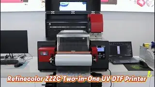 Refinecolor Upgrade ZZ2C Two-in-One Roll to Roll & Flat UV Printer #uvprinting #uvdtfprinter #diy