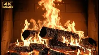 4K Fireplace Evenings of Calm: Burning Logs, Crackling Sounds & Pure Relaxation