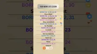 Your Work-Life Lesson #astrohoroscope #numerology #numbers #numerologyreading