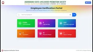Employee Verification Portal &ndash; Modern Web UI #jslps  #website #trending #trend
