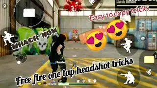 free fire one tap headshot tricks easy to learn tricks                       @AJJUBHAI093😍😍😍