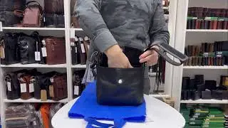 Чоловіча шкіряна сумка через плече Visconti ML36 BLK - відеоогляд