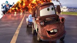 Cars 2:Mate conoce a Finn Mcmissile Escena en el Aeropuerto | (LATINO)