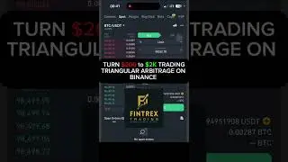 Turning $200 to $2K with Triangular Arbitrage on Binance  - SECRET STRATEGY - PART 1