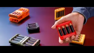 Magstore AA X4. Modular magnetic battery caddy