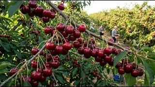 HOW CHERRIES ARE GROWN | Cherry Orchard From Planting to Harvest