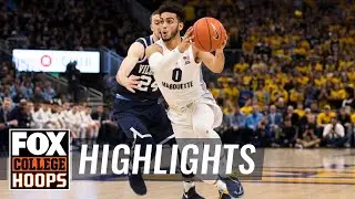 Маркус Ховард помогает №10 Маркетту сдержать №14 Вилланову | FOX COLLEGE HOOPS HIGHSTAR