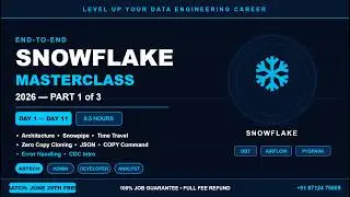 Complete Snowflake Course 2026 Part 1 | Artech Admin Developer Analyst | Architecture to CDC