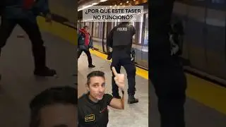 Este hombre no es inmune al voltaje de un taser.#curiosidades #sabiasque #supervivencia