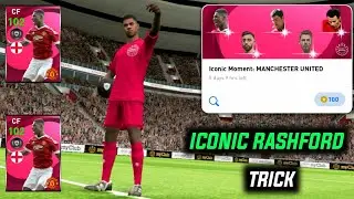 TRICK ICONIC MOMENT MANCHESTER UNITED ( M. RASHFORD ) 😍😍 || PES 2021 MOBILE
