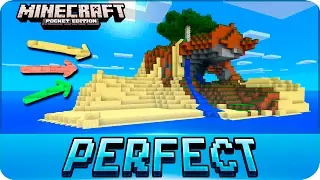 Minecraft PE Seeds - PERFECT Survival Island, Villages & Stronghold! MCPE 1.2 / W10 / Xbox