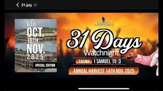 HOUSE OF EZRA WORLDWIDE MINISTRIES GH...31 DAYS WATCHNIGHT (DAY 23) WED. 5 NOVEMBER, 2025