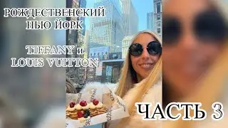 Часть 3. Рождественский 🎄Нью Йорк 🗽.5 Авеню. Louis Vuitton, Tiffany и кофейня Rosette☕️🇺🇸🍰🧨🧨🧨