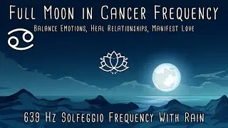 Cancer Full Moon January 2022 | Full Moon Meditation Music | 639 Hz | Manifest Love