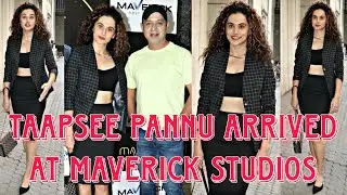Taapsee Pannu Arrived Maverick Studio In Andheri Today
