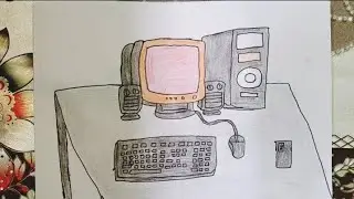 Computer wala drawing kaise banaye pencil se Chalo sikhte hai step by step drawing banana new video
