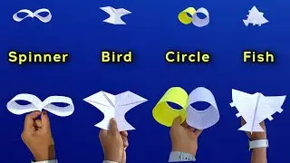 new 4 flying bird airplane, flying spinning toy, paper circle plane, best fish plane, 4 bird plane