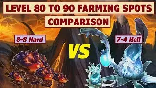 King's Raid - Level 80 to 90 EXP Farming Spots Comparison and Analysis