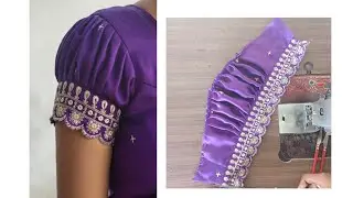 Puff sleeve design for blouse/#sleevedesign #puffsleevedesign @diyastichingvlogs