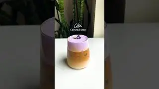 Ube drink of your dreams #icedlatte #ube #homecafe