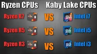 Intel Kaby Lake vs AMD Ryzen Lineup CPUs Comparison 2017