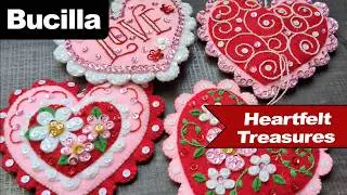 FeltTube 26: Обзор набора для работы с фетрой Bucilla Heartfelt Treasures!