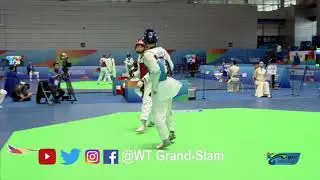 [WT Grand-Slam]M-58kg ，Jaeha Seo(Korea) vs JUN JANG(Korea)