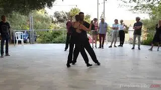 Tango Kreta. Diego Riemer und Judith Preuss, Milongaworkshop