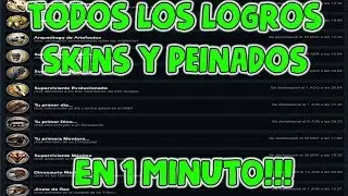 COMO CONSEGUIR TODOS LOS LOGROS/SKINS Y PEINADOS!! EN 1 MINUTO!!! | ARK SURVIVAL EVOLVED